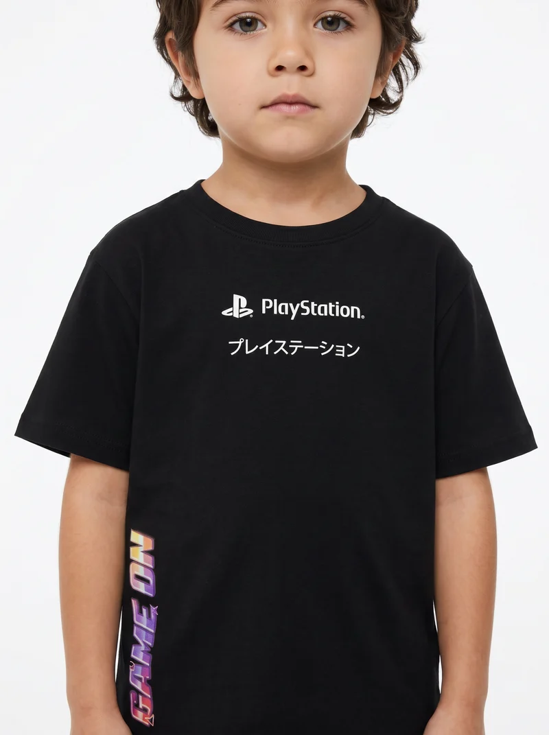 T-Shirt ufficiale di Playstation - Nero