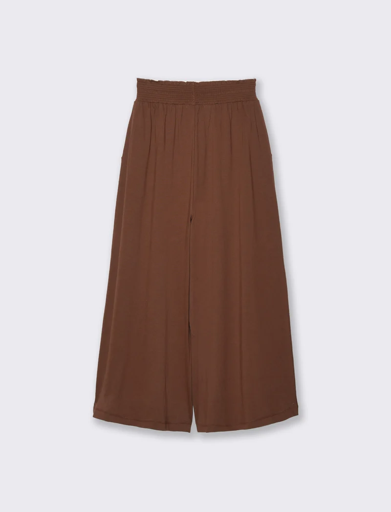 Pantalone Ampio con Elastico in Vita - Caffe'