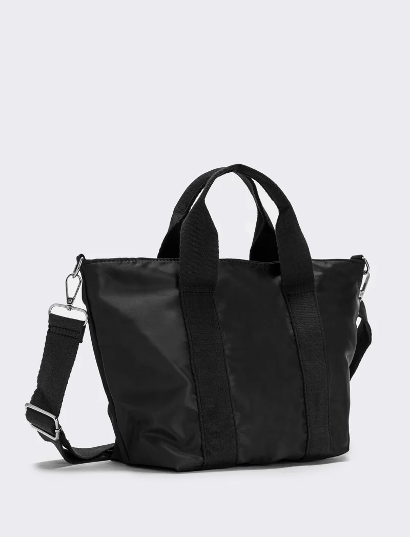 Borsa piccola in nylon - Nero