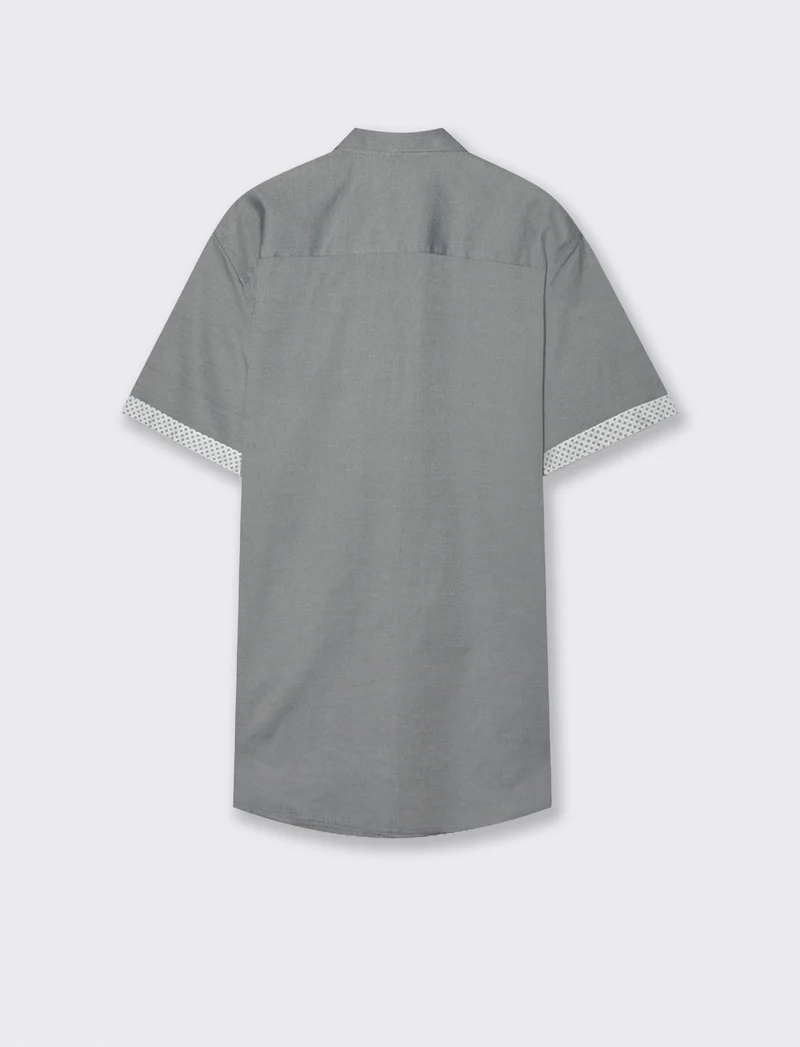 Camicia Oxford Regular Fit con taschino - Blu