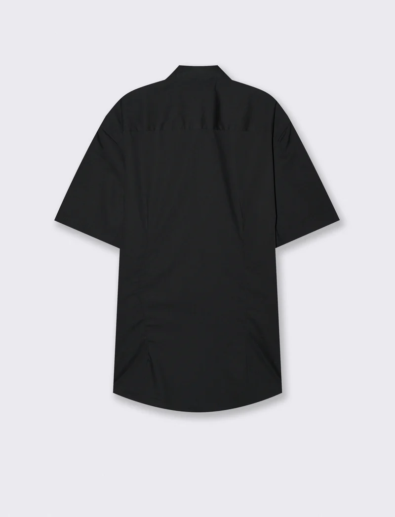 Camicia Regular Fit Easy Iron Botton Down - Nero