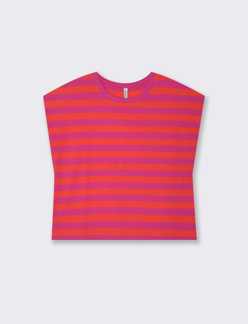T-shirt in cotone girocollo manica a T - var 2
