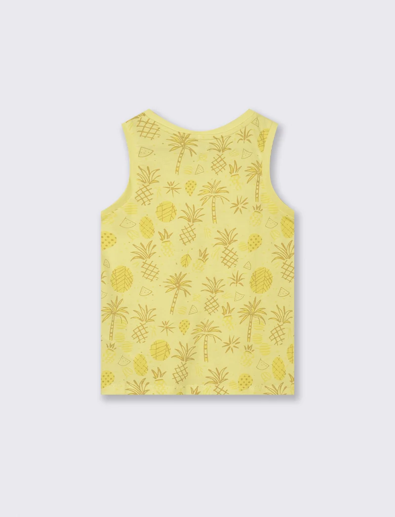 Canotta in cotone - Giallo