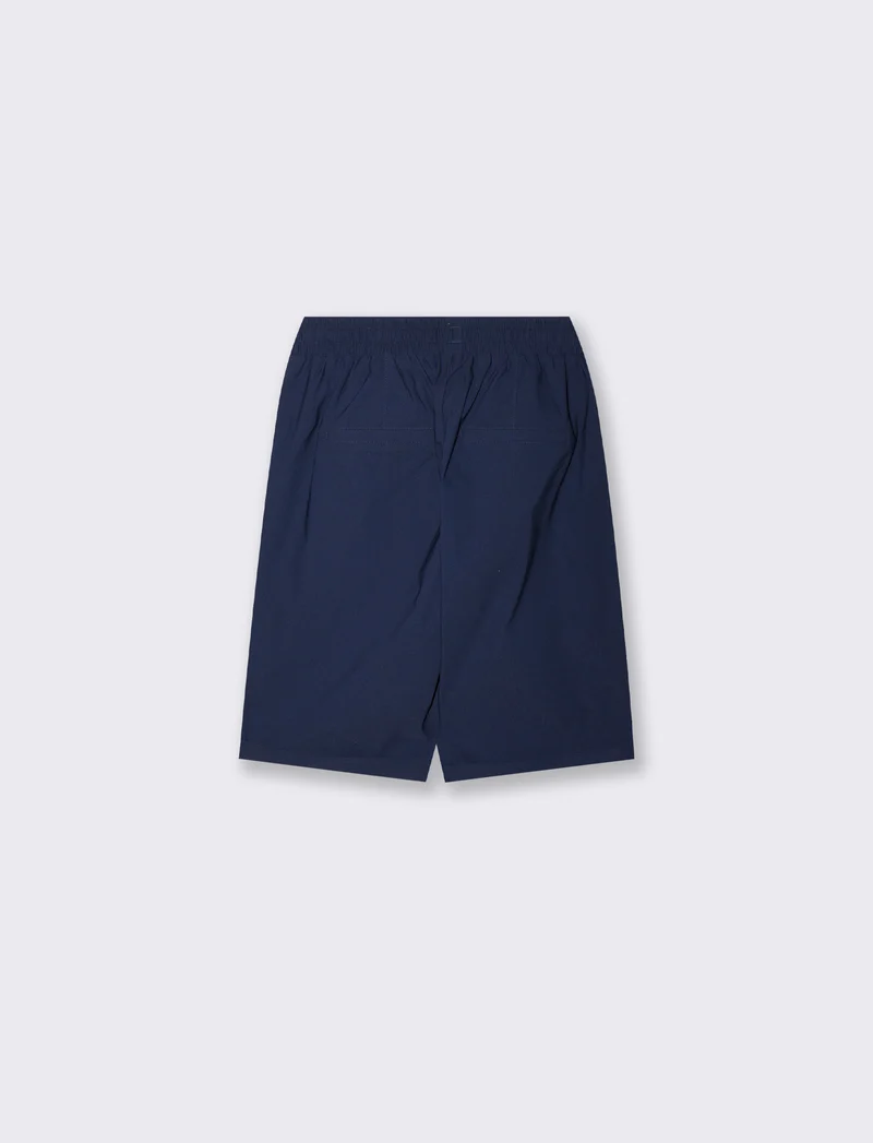 Bermuda con coulisse ed elastico - Blu