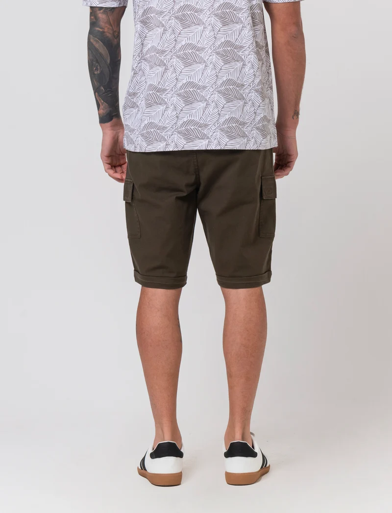 Bermuda jogger cargo fit da uomo - Verde kaki