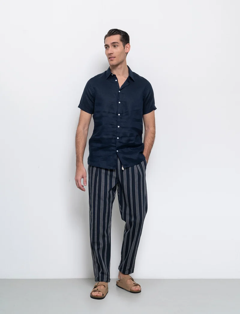 Pantaloni jogger a righe da uomo - Blu