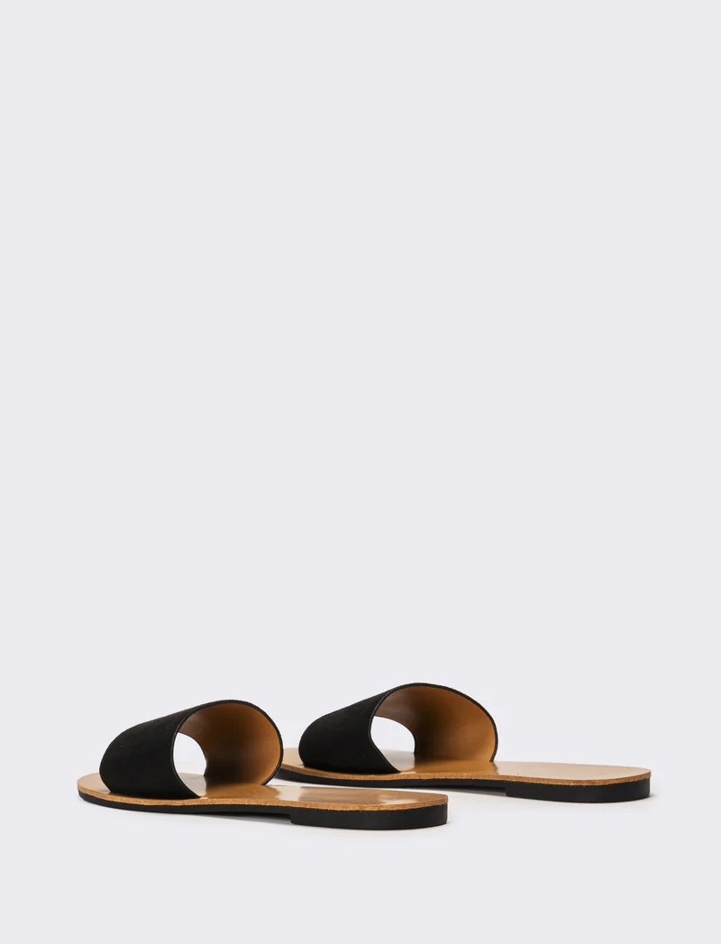 Mule a fascia da donna - Nero