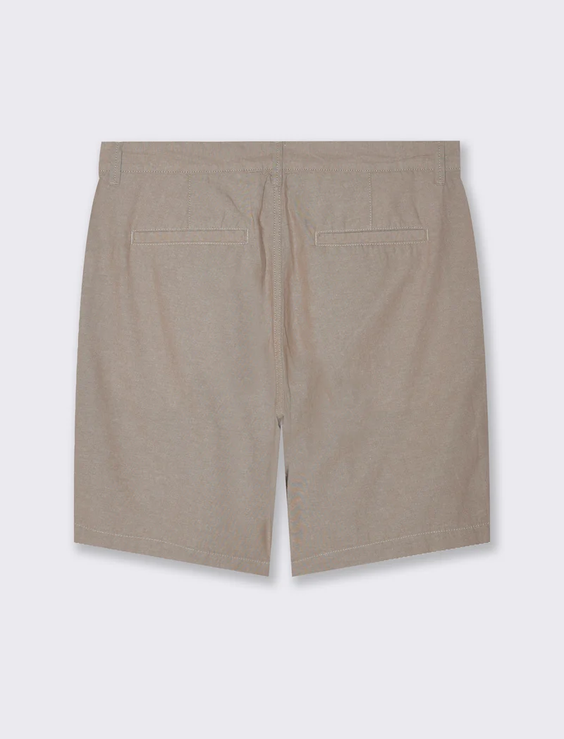 Pantaloni jogger in cotone effetto melange da uomo - Grigio tortora