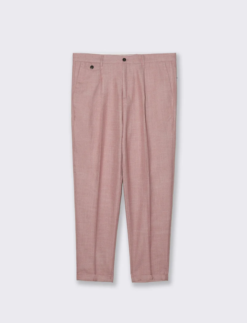 Pantaloni da completo formal fit da uomo - Corallo