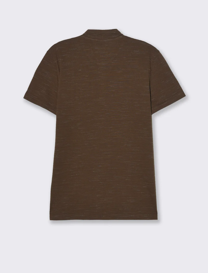 Polo struttura slub injected da uomo - Moro