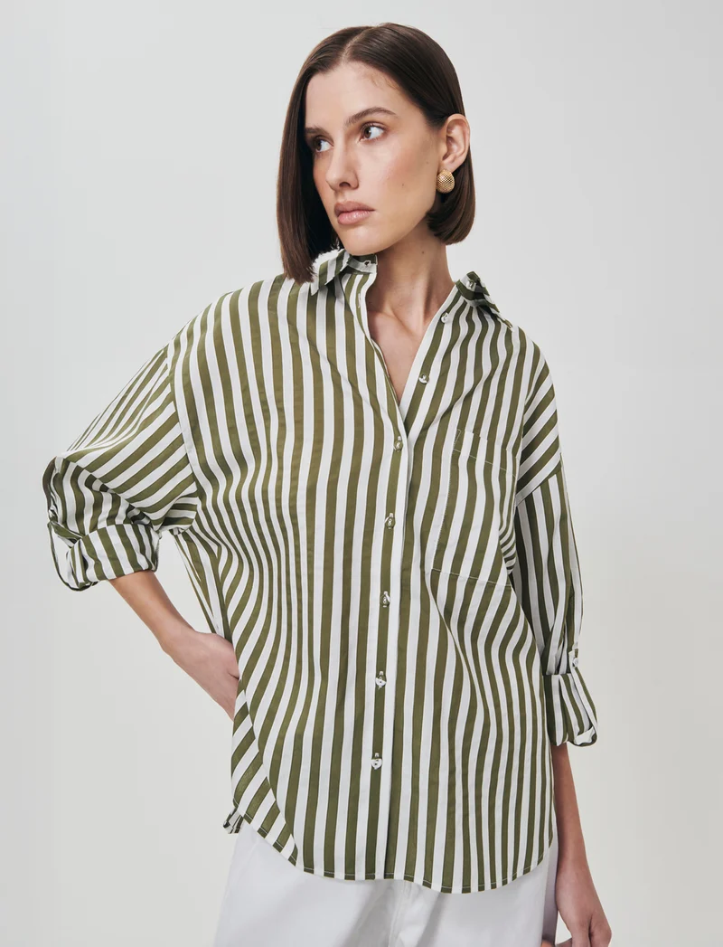 Camicia Manica Lunga a Righe - var 1