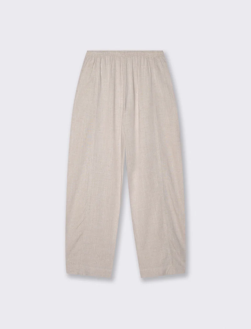 Pantalone Ballon con elastico in vita - Sabbia