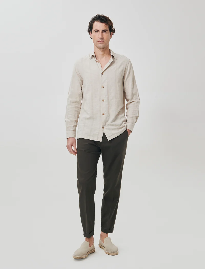 Pantaloni Jogger in Cotone Con Tasche - Moro