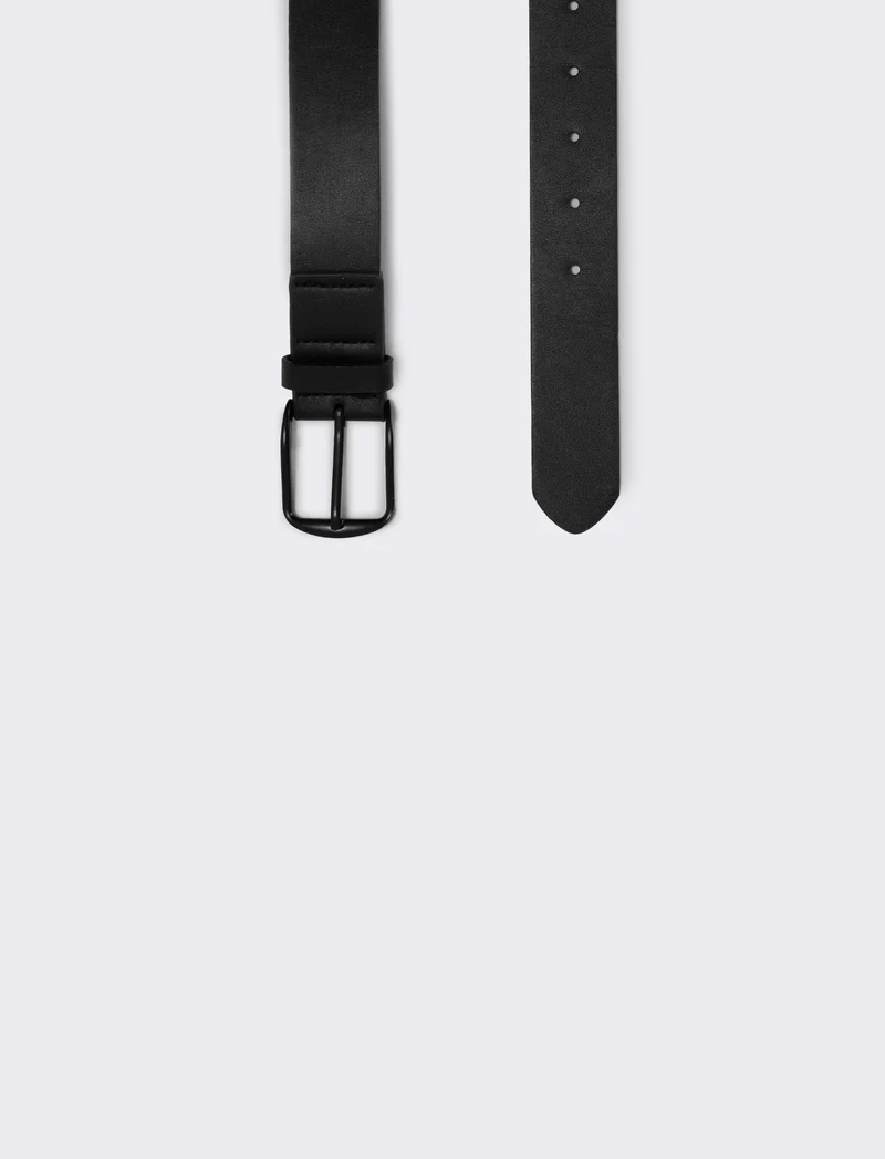 Cintura basic versatile 3,5 cm - Nero