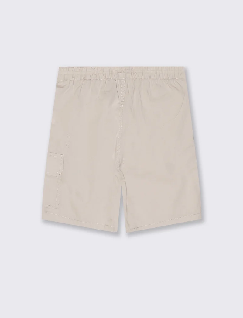 Bermuda in cotone tinta unita versatili - Beige