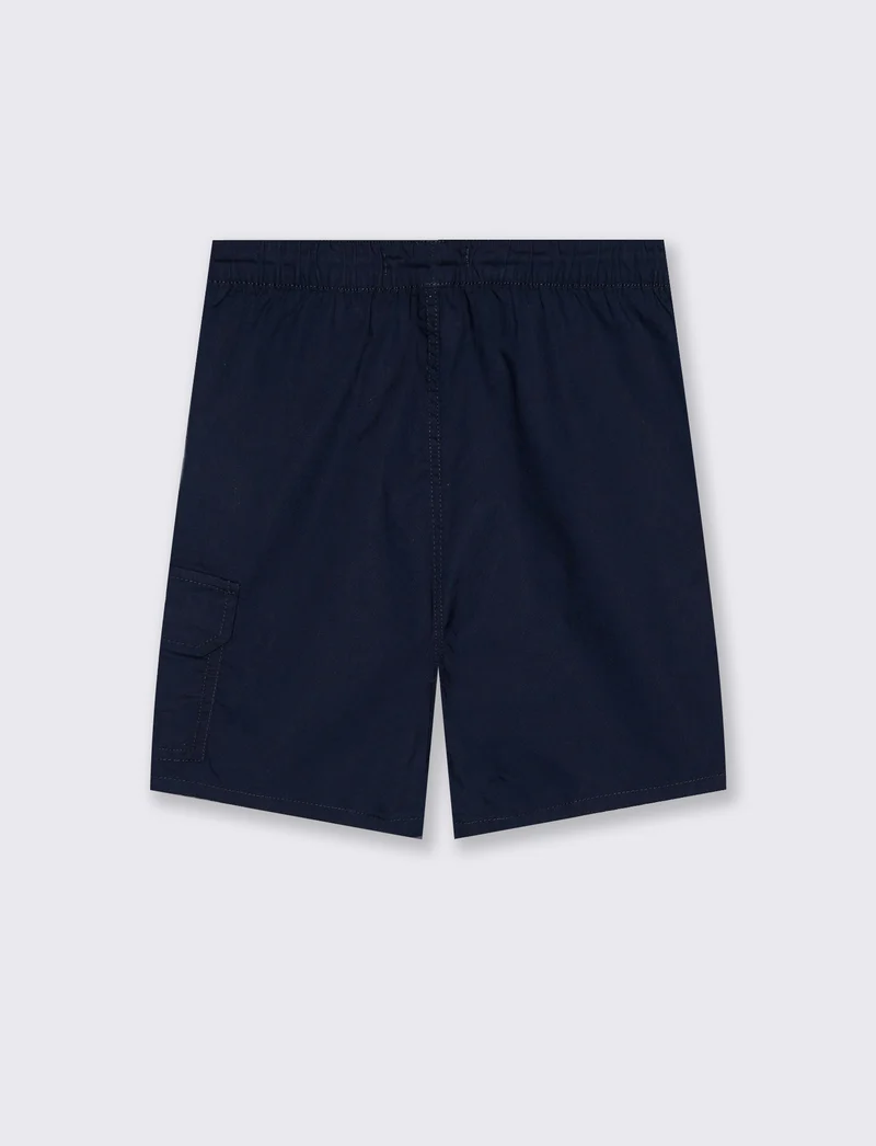 Bermuda in cotone tinta unita versatili - Blu