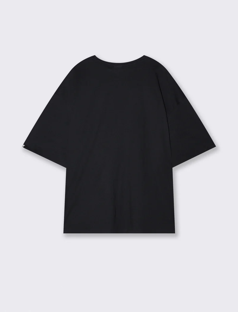 T-shirt Dragon Ball girocollo boxy fit - Nero