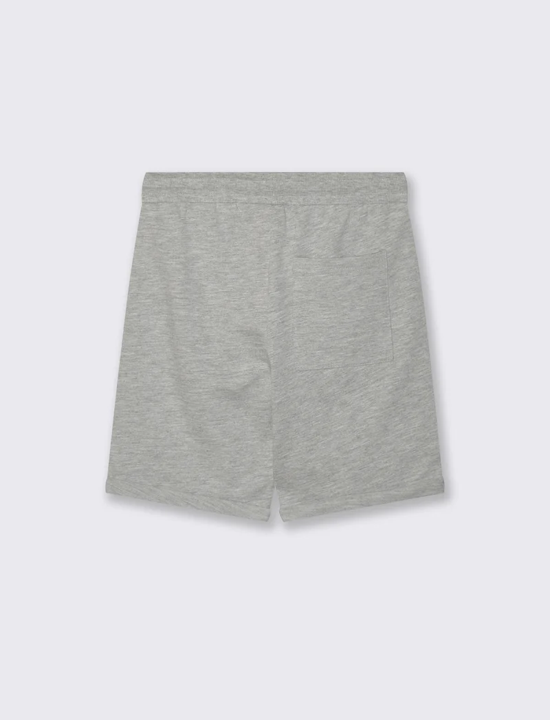 Bermuda in cotone con stampa personaggi - Grigio mel.