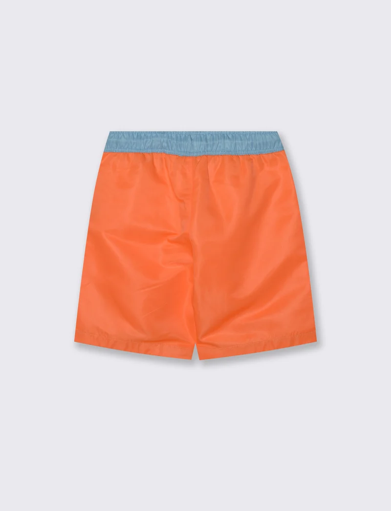 Costume boxer bicolore con bustino - Arancio