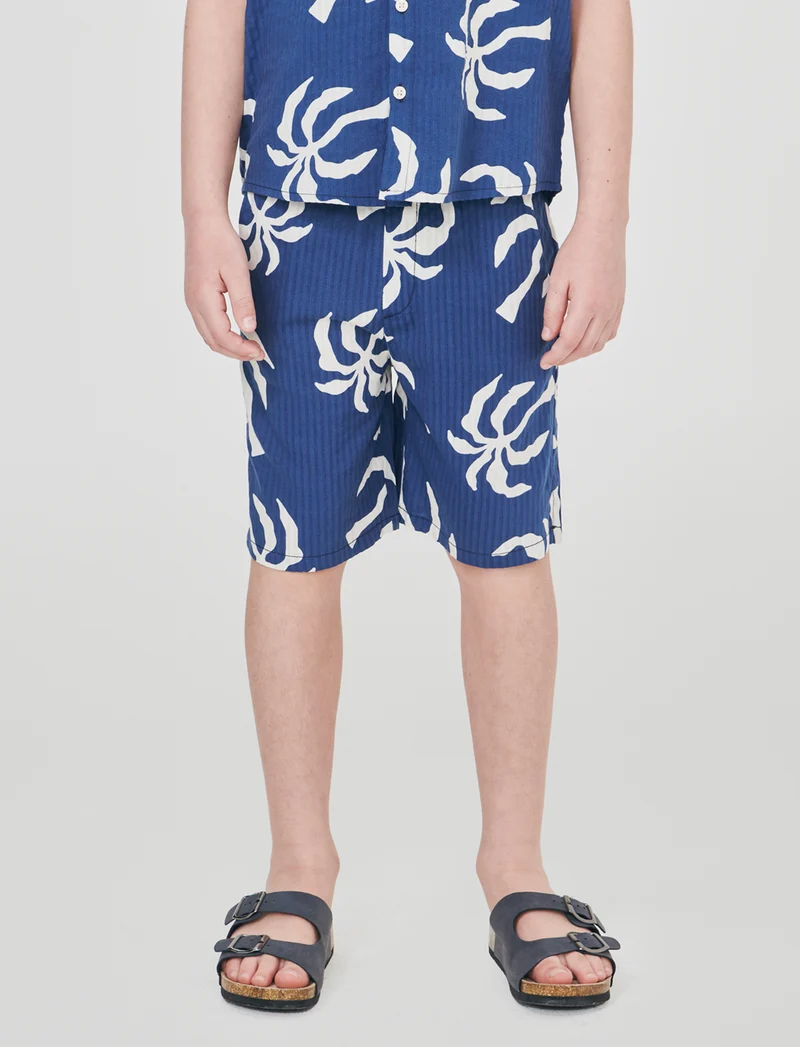Bermuda in cotone stampato e versatile - Righe