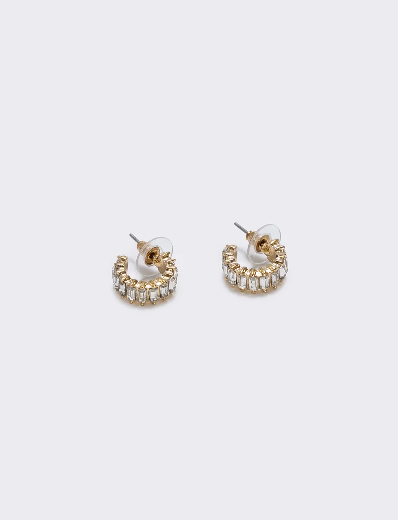 Cerchietti piccoli con strass brillanti - Oro