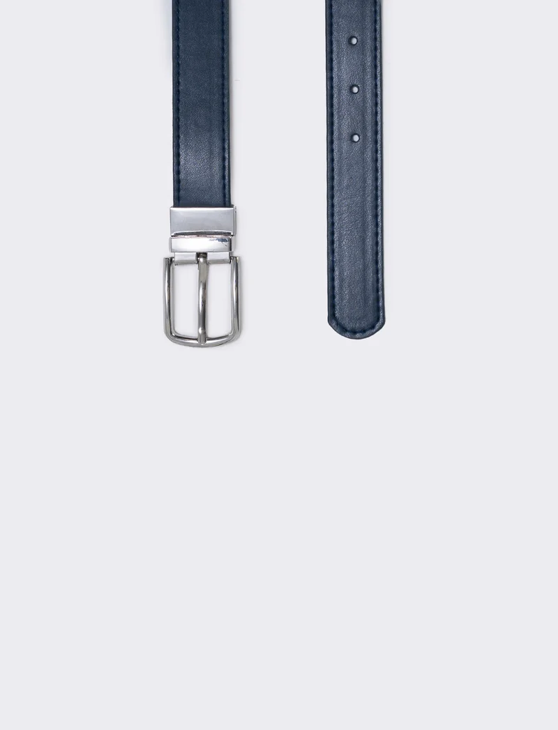 Cintura double face versatile e elegante - Blu