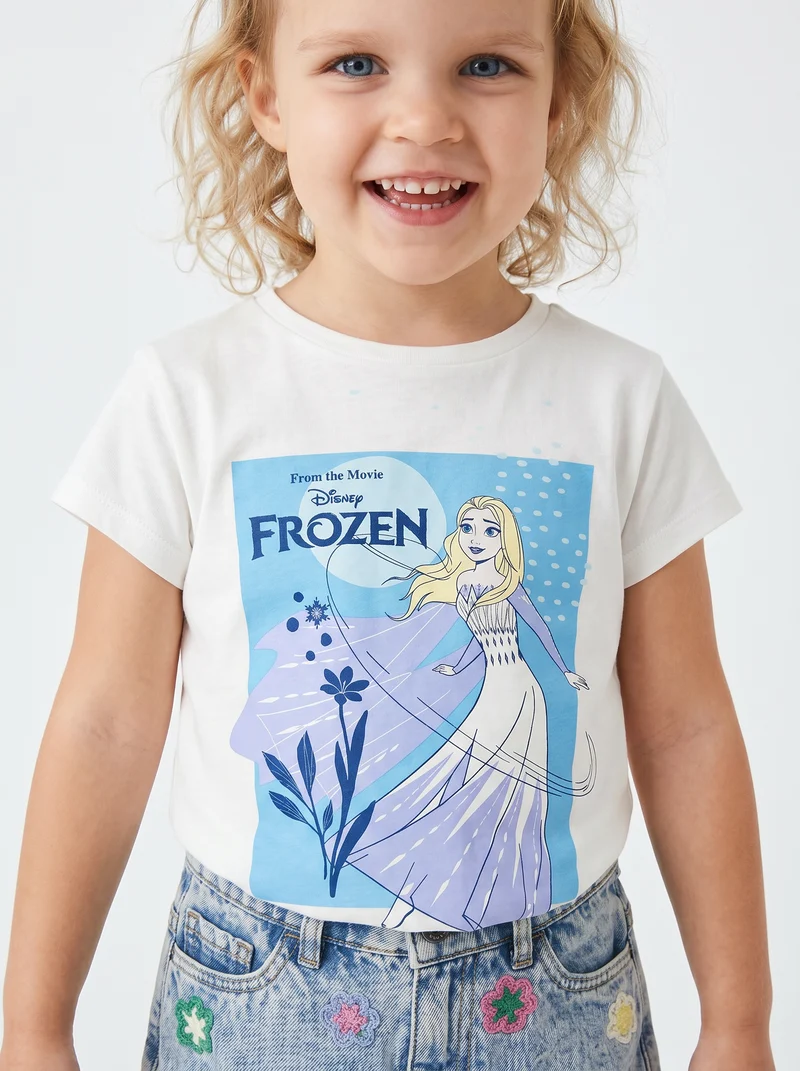 T-shirt Disney Frozen mezza manica cotone - var 2