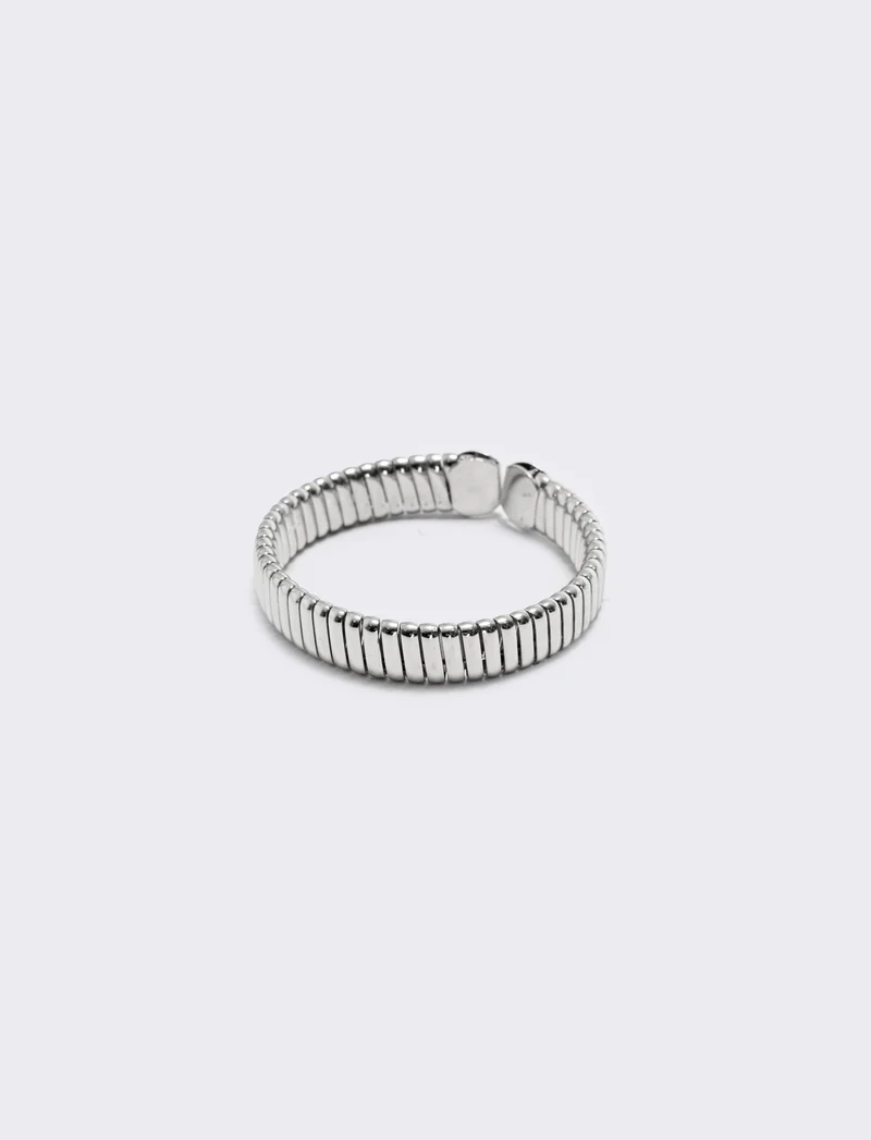 Bracciale rigido da elegante - Argento