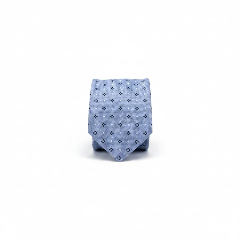 Cravatta fantasia 8cm per uomo elegante - Denim