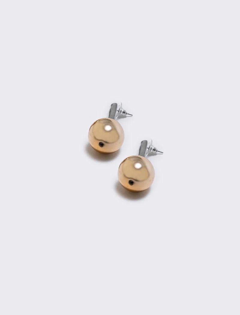 Orecchini pallina multicolor - Oro
