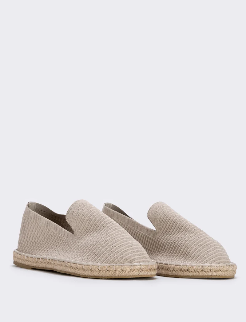 Espadrillas beige in tessuto da uomo - Beige