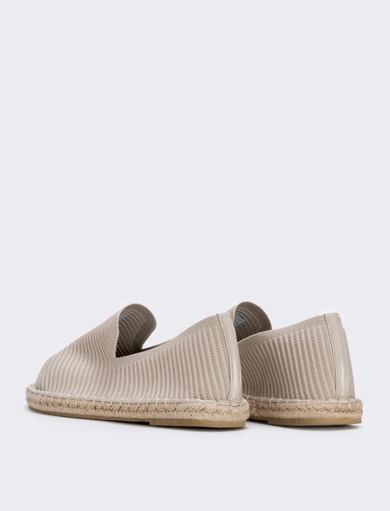 Espadrillas beige in tessuto da uomo - Beige