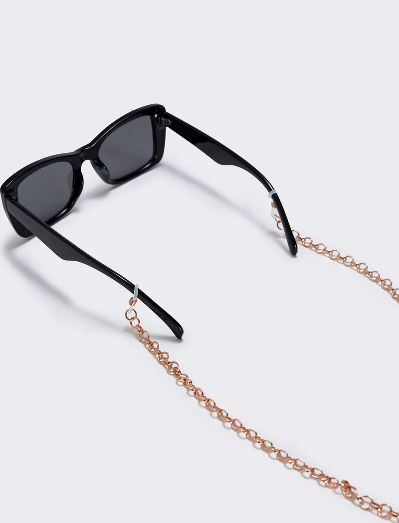 Laccio occhiali con catenina elegante - Oro rosa