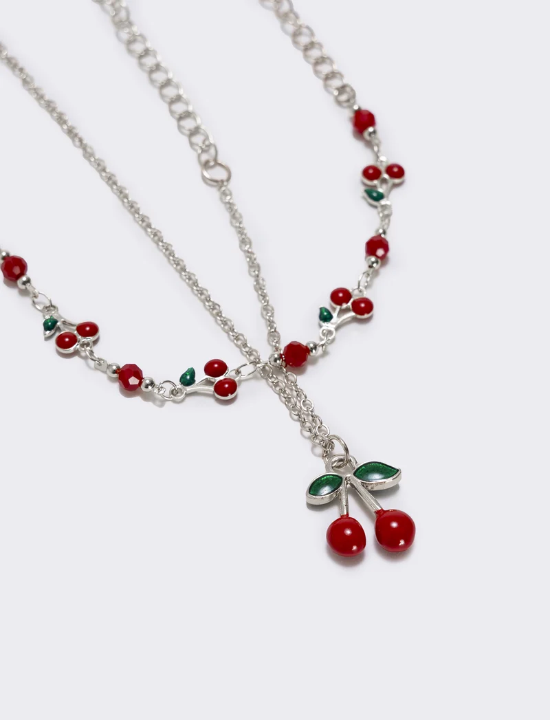 Bracciali Ciliegie: Set 2 Pz - Argento