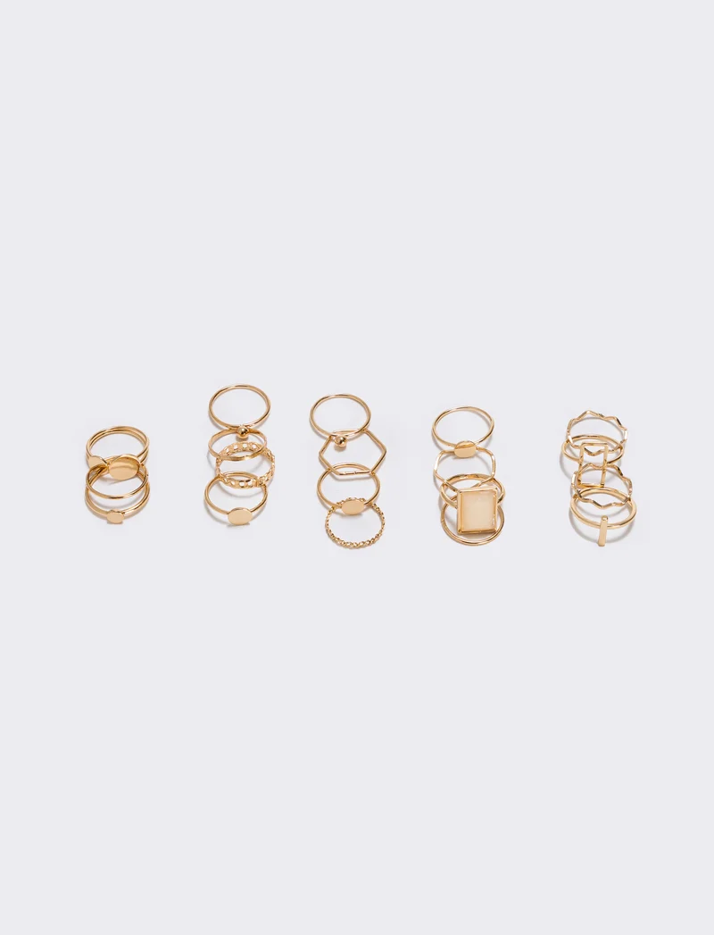 Anelli sottili in varie forme - Oro