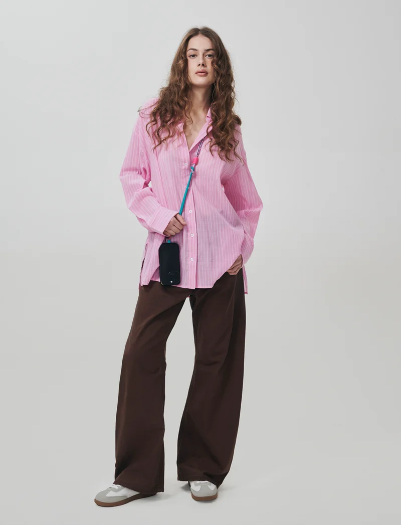 Camicia Manica Lunga Scollo a V Relaxed - var 1