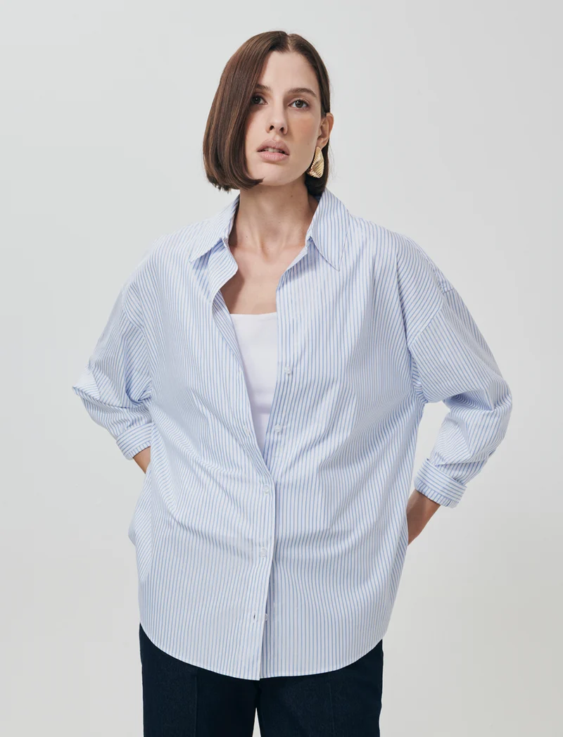 Camicia Oversize in Tessuto Leggero - var 1