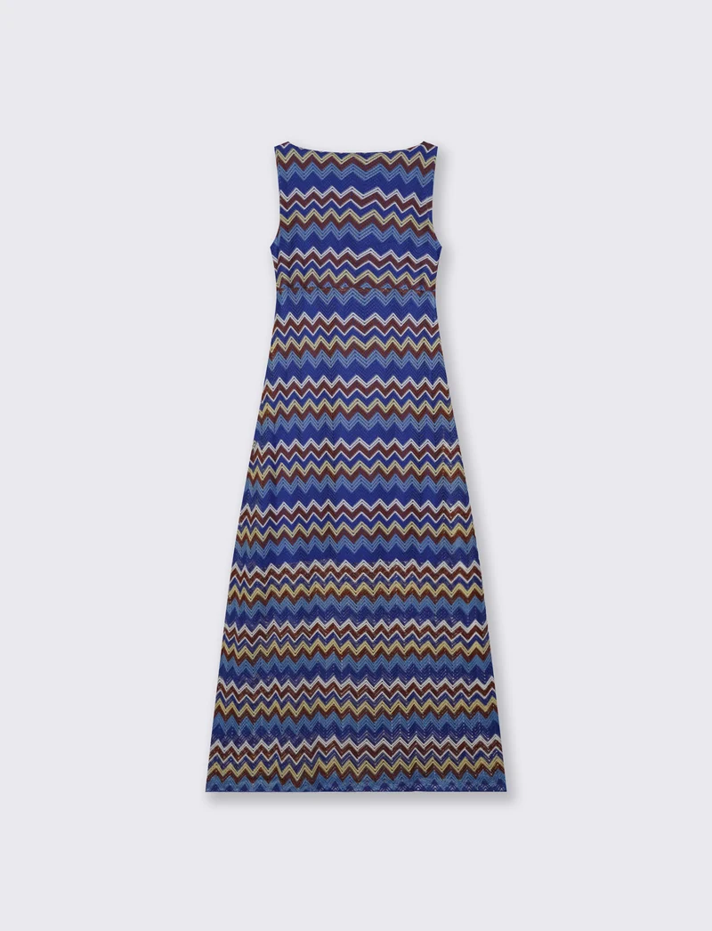 Vestito lungo senza maniche con scollo V - var 3