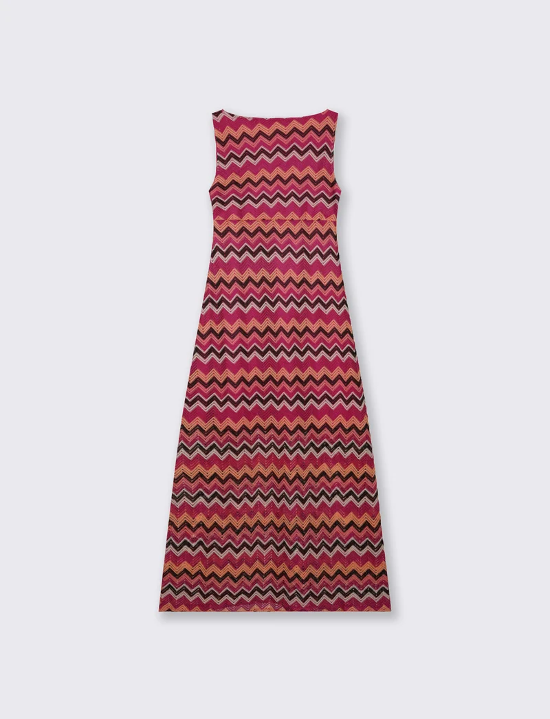 Vestito lungo senza maniche con scollo V - var 2