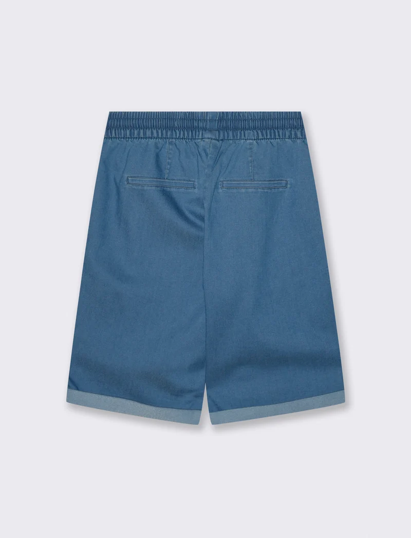 Bermuda con Coulisse ed Elastico - Denim