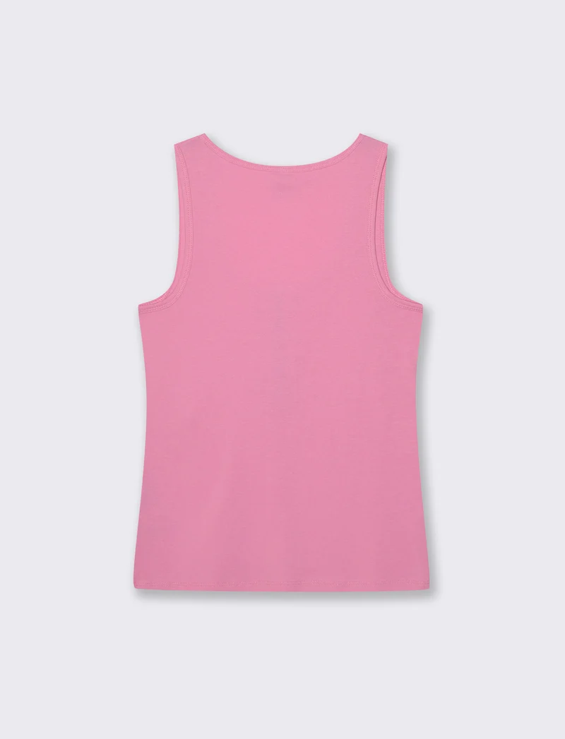 Canotta a coste con zip - Rosa big bubble