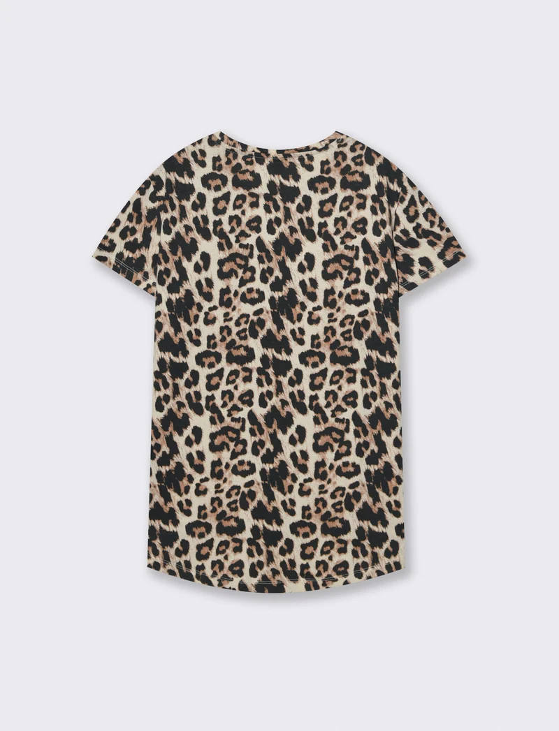 T-Shirt in Cotone Manica Corta Rigata - var 1