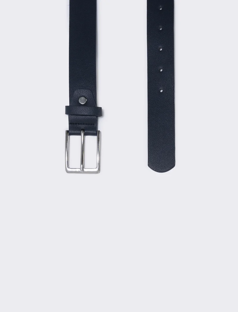 Cintura basic uomo 3,5 cm elegante e versatile - Blu