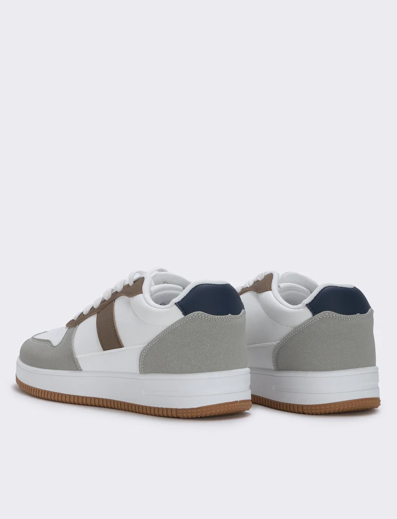 Sneakers bianche in poliuretano uomo - Bianco