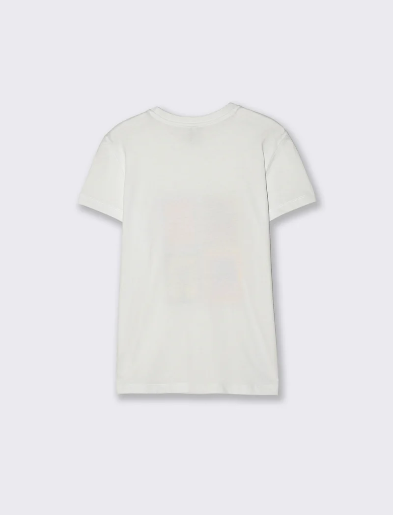 T-Shirt Mezza Manica con Stampa Frontale - var 1
