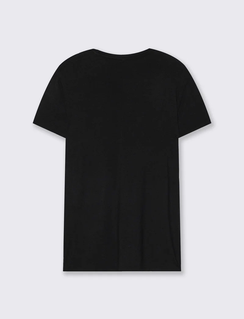 T-Shirt Manica Corta Girocollo con Stampa - var 3