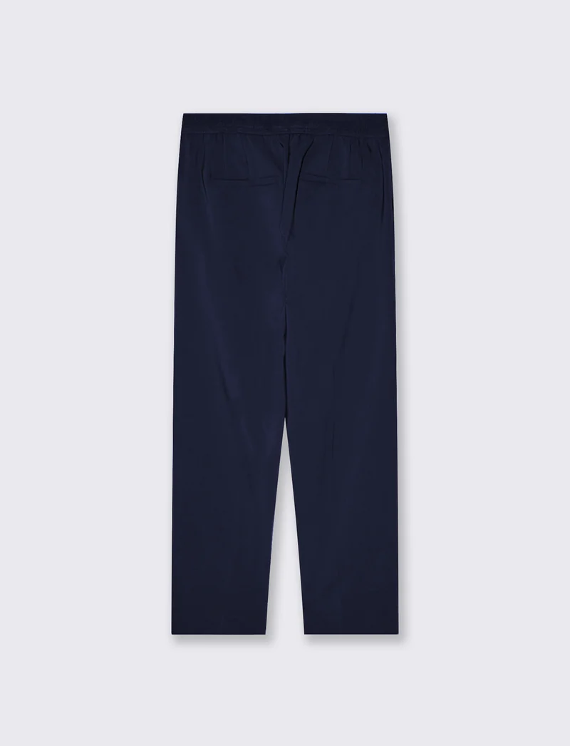 Pantalone con Elastico e Tasche - Blu