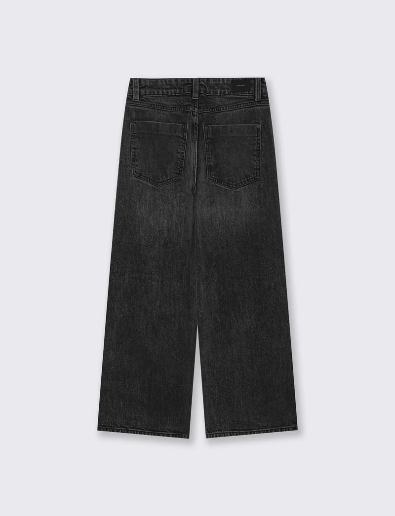 Jeans Gamba Dritta Lunghezza Caviglia - Nero