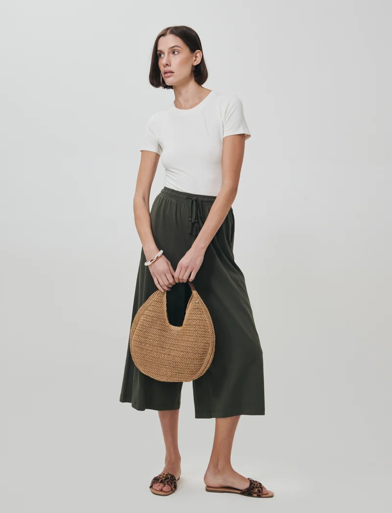 Pantalone Coulotte con Elastico e Coulisse - Ve.milit.