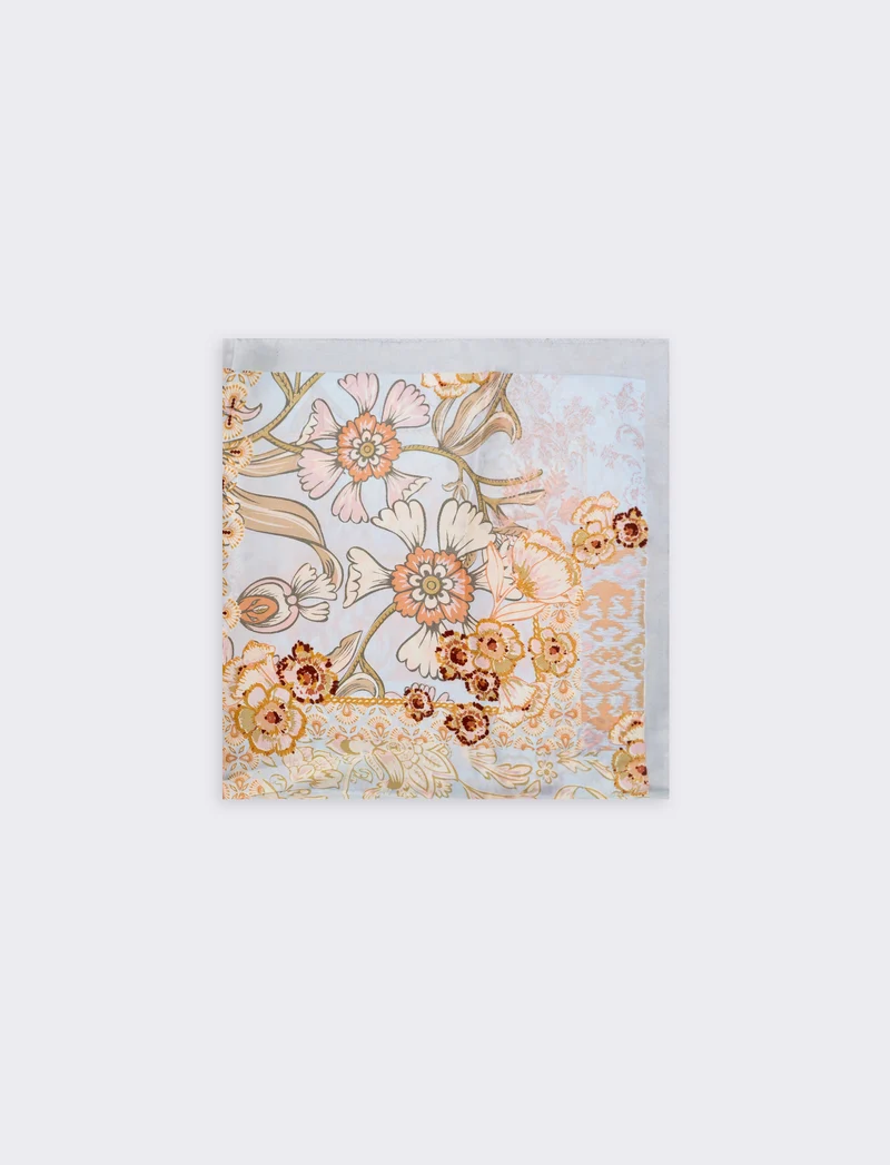 Foulard con fantasia - Denim